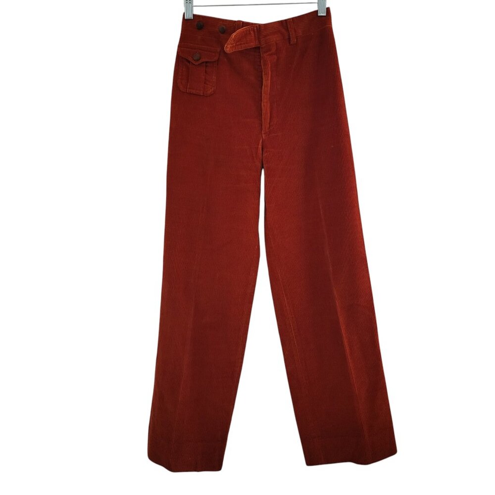 Ralph Lauren Women's Rust Corduroy Pants